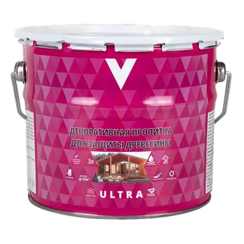 Пропитка декоративная "ULTRA" палисандр  3 Л (1/4) "V"