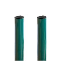 Столб Optima d51 x 1,2 с заглушкой, RAL 6005 (Зеленый мох) 2,0м