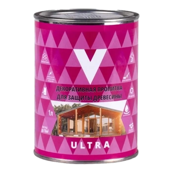 Пропитка декоративная "ULTRA" МАХАГОН  1 Л (1/14) "V"