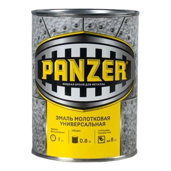 Эмаль универсальная молотковая античное золото 0,8 Л (1/14) "PANZER"