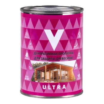 Пропитка декоративная "ULTRA" БЕСЦВЕТНАЯ  1 Л (1/14) "V"