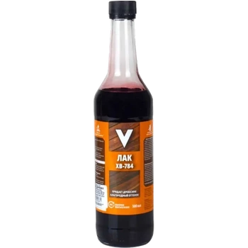 Лак ХВ-784 красное дерево 0,5 Л (12) "V"