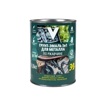 Грунт- Эмаль по ржавчине 3 В 1 белая 1,8 КГ (1/6) "V"