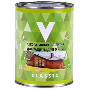 Пропитка декоративная "CLASSIC" орегон  1 Л (1/14) "V"