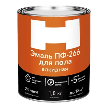 Эмаль ПФ-266 "H" желто-коричневая 1,8 КГ (1/6) 212018